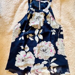 Daniel Rainn Navy Floral Blouse